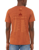 forever colorado co, common ground tshirt, state and national park list - back