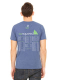 Colorado Fourteeners 14ers Conquered  t-shirt - back - forever colorado co.