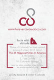 Forever Colorado Co.  hangtag #FactsWithAltitude #7