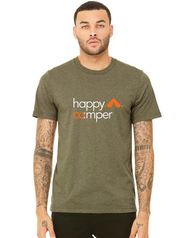 happy camper tshirt front - forever colorado co.